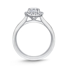 Load image into Gallery viewer, QRHA*12_00 Halo Diamond Engagement Semi-Mount Ring