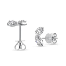 Load image into Gallery viewer, FEBF105_00 Fancy Brilliant Diamond Illusion-setting Earrings