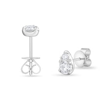 Load image into Gallery viewer, FEBF115_00 Fancy Brilliant Diamond Illusion-setting Earrings