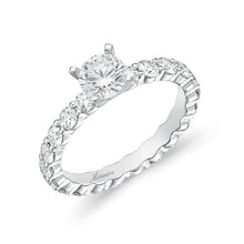 Load image into Gallery viewer, QRPT*33_00 Petite Prong Diamond Engagement Semi-Mount Ring