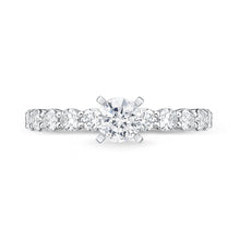Load image into Gallery viewer, QRPT*33_00 Petite Prong Diamond Engagement Semi-Mount Ring