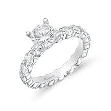 Load image into Gallery viewer, QRPT*35_00 Petite Prong Diamond Engagement Semi-Mount Ring