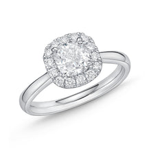 Load image into Gallery viewer, QRHA*12_00 Halo Diamond Engagement Semi-Mount Ring
