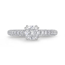Load image into Gallery viewer, QRVG*06_00 Vintage Diamond Engagement Semi-Mount Ring

