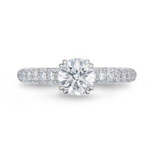 Load image into Gallery viewer, QRVG*03_00 Vintage Diamond Engagement Semi-Mount Ring
