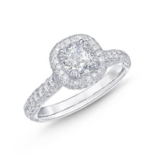 Load image into Gallery viewer, QRVG*04_00 Vintage Diamond Engagement Semi-Mount Ring
