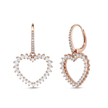 Load image into Gallery viewer, CEUB201_00 U-Basket Diamond Dangling Earrings
