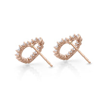 Load image into Gallery viewer, CEUB203_00 U-Basket Diamond Studs Earrings
