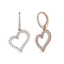 Load image into Gallery viewer, CEUB209_00 U-Basket Diamond Dangling Earrings
