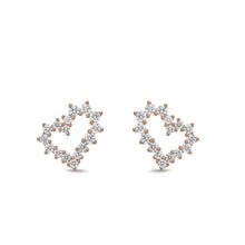 Load image into Gallery viewer, CEUB211_00 U-Basket Diamond Studs Earrings
