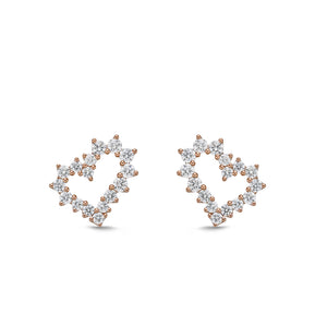 CEUB211_00 U-Basket Diamond Studs Earrings