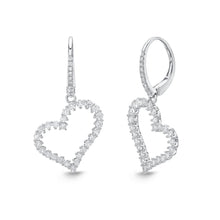 Load image into Gallery viewer, CEUB213_00 U-Basket Diamond Dangling Earrings
