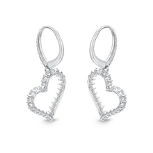 Load image into Gallery viewer, CEUB213_00 U-Basket Diamond Dangling Earrings
