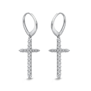 CEUB217_00 U-Basket Diamond Dangling Earrings