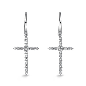 CEUB217_00 U-Basket Diamond Dangling Earrings