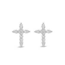 Load image into Gallery viewer, CEUB220_00 U-Basket Diamond Studs Earrings
