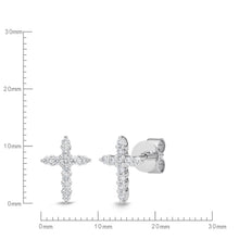 Load image into Gallery viewer, CEUB220_00 U-Basket Diamond Studs Earrings
