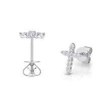 Load image into Gallery viewer, CEUB220_00 U-Basket Diamond Studs Earrings
