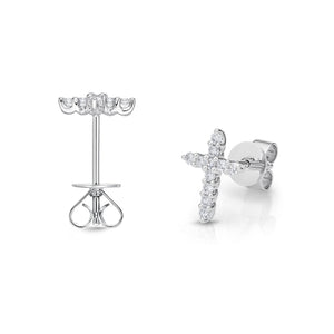 CEUB220_00 U-Basket Diamond Studs Earrings