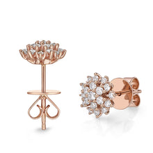 Load image into Gallery viewer, CEUB226_00 U-Basket Diamond Studs Earrings
