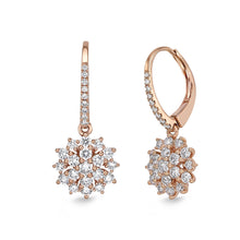 Load image into Gallery viewer, CEUB228_00 U-Basket Diamond Dangling Earrings
