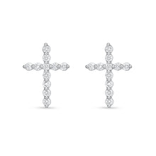 Load image into Gallery viewer, CEUB233_00 U-Basket Diamond Studs Earrings
