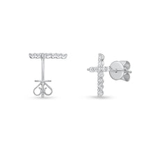 Load image into Gallery viewer, CEUB233_00 U-Basket Diamond Studs Earrings
