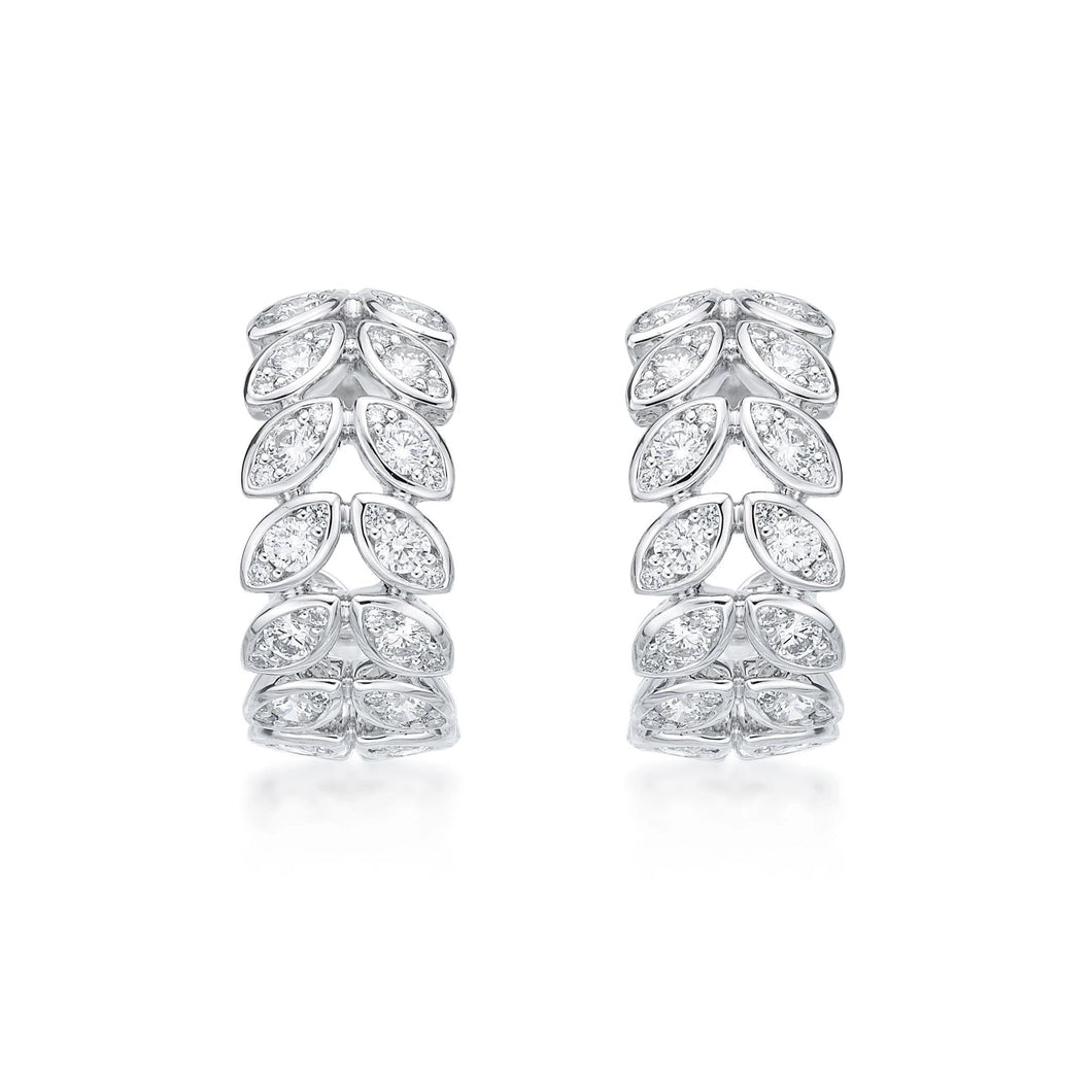 FEBF106_00 Fancy Brilliant Diamond Illusion-setting Earrings