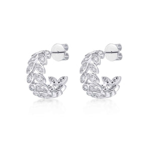 FEBF106_00 Fancy Brilliant Diamond Illusion-setting Earrings