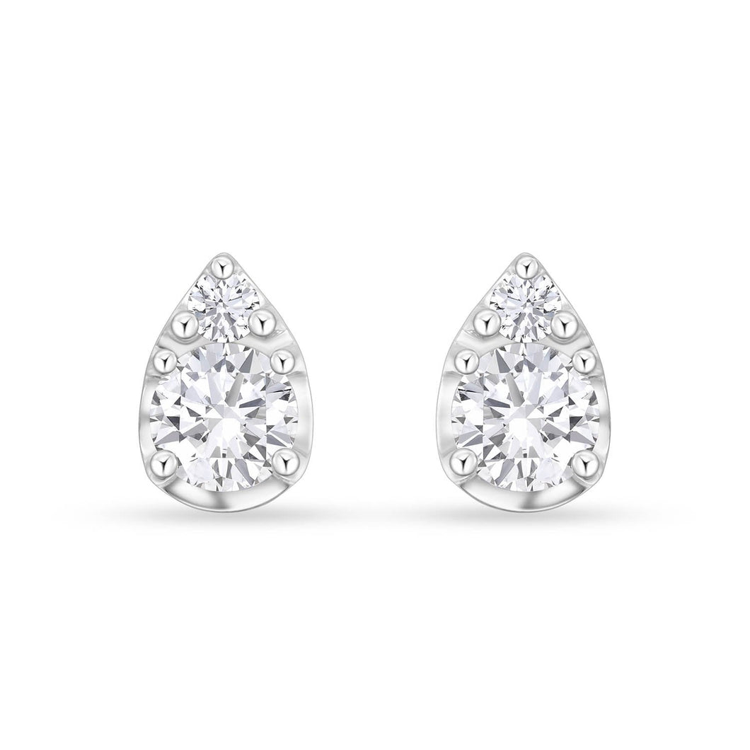 FEBF112_00 Fancy Brilliant Diamond Illusion-setting Earrings