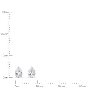 FEBF112_00 Fancy Brilliant Diamond Illusion-setting Earrings