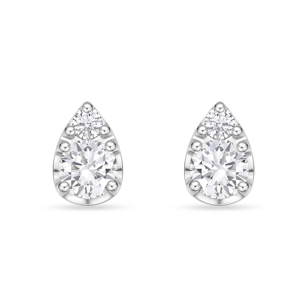 FEBF113_00 Fancy Brilliant Diamond Illusion-setting Earrings