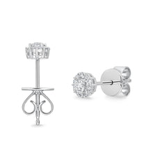 Load image into Gallery viewer, FEBM101_00 Blossom Diamond Studs Earrings
