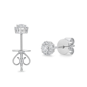 FEBM101_00 Blossom Diamond Studs Earrings