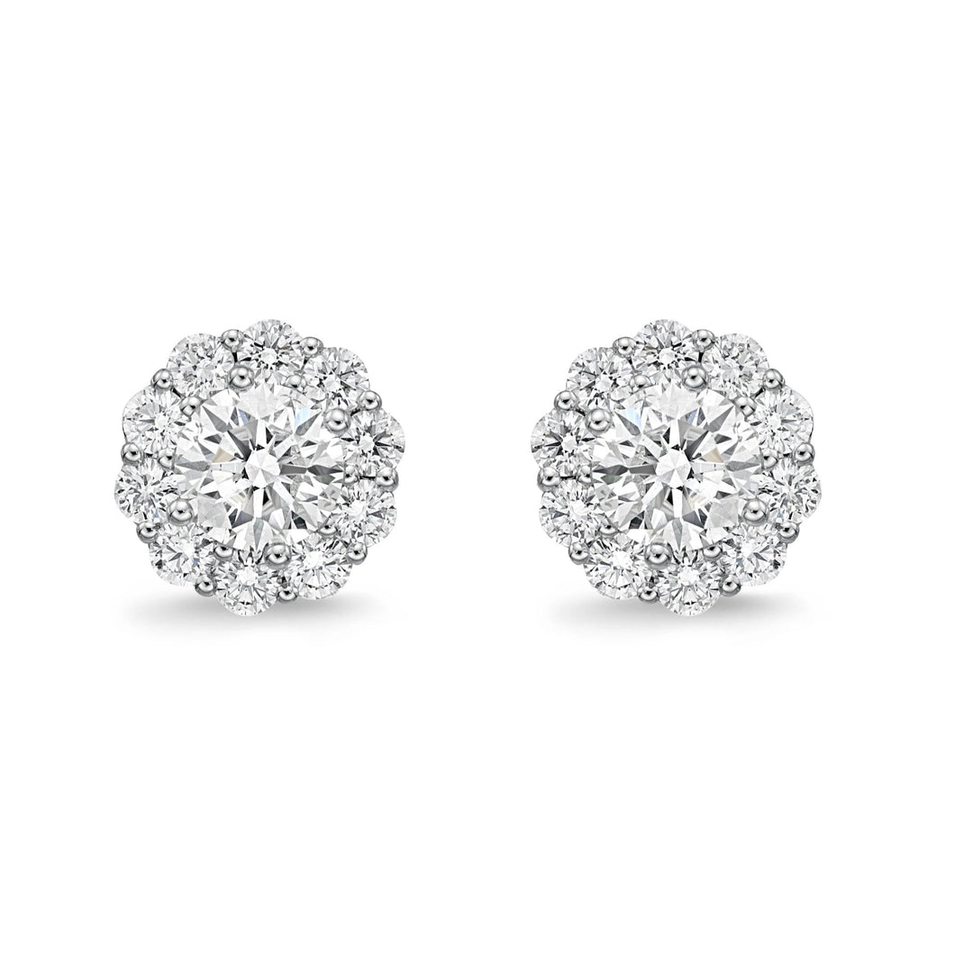 FEBM105_00 Blossom Diamond Studs Earrings