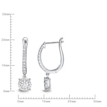 Load image into Gallery viewer, FEBQ111_00 Diamond Bouquets Dangling Earrings
