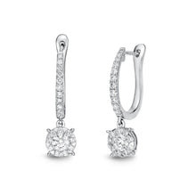 Load image into Gallery viewer, FEBQ111_00 Diamond Bouquets Dangling Earrings
