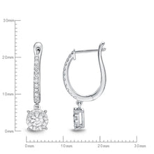 Load image into Gallery viewer, FEBQ113_00 Diamond Bouquets Dangling Earrings
