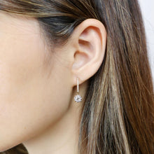 Load image into Gallery viewer, FEBQ113_00 Diamond Bouquets Dangling Earrings
