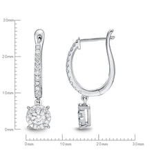 Load image into Gallery viewer, FEBQ114_00 Diamond Bouquets Dangling Earrings
