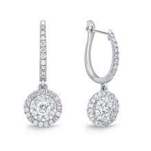 Load image into Gallery viewer, FEBQ138_00 Diamond Bouquets Dangling Earrings
