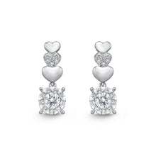 Load image into Gallery viewer, FEBQ165_00 Diamond Bouquets Dangling Earrings
