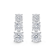 Load image into Gallery viewer, FEBQ167_00 Diamond Bouquets Dangling Earrings
