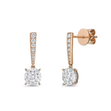 Load image into Gallery viewer, FEBQ204_00 Diamond Bouquets Dangling Earrings
