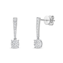 Load image into Gallery viewer, FEBQ211_00 Diamond Bouquets Dangling Earrings
