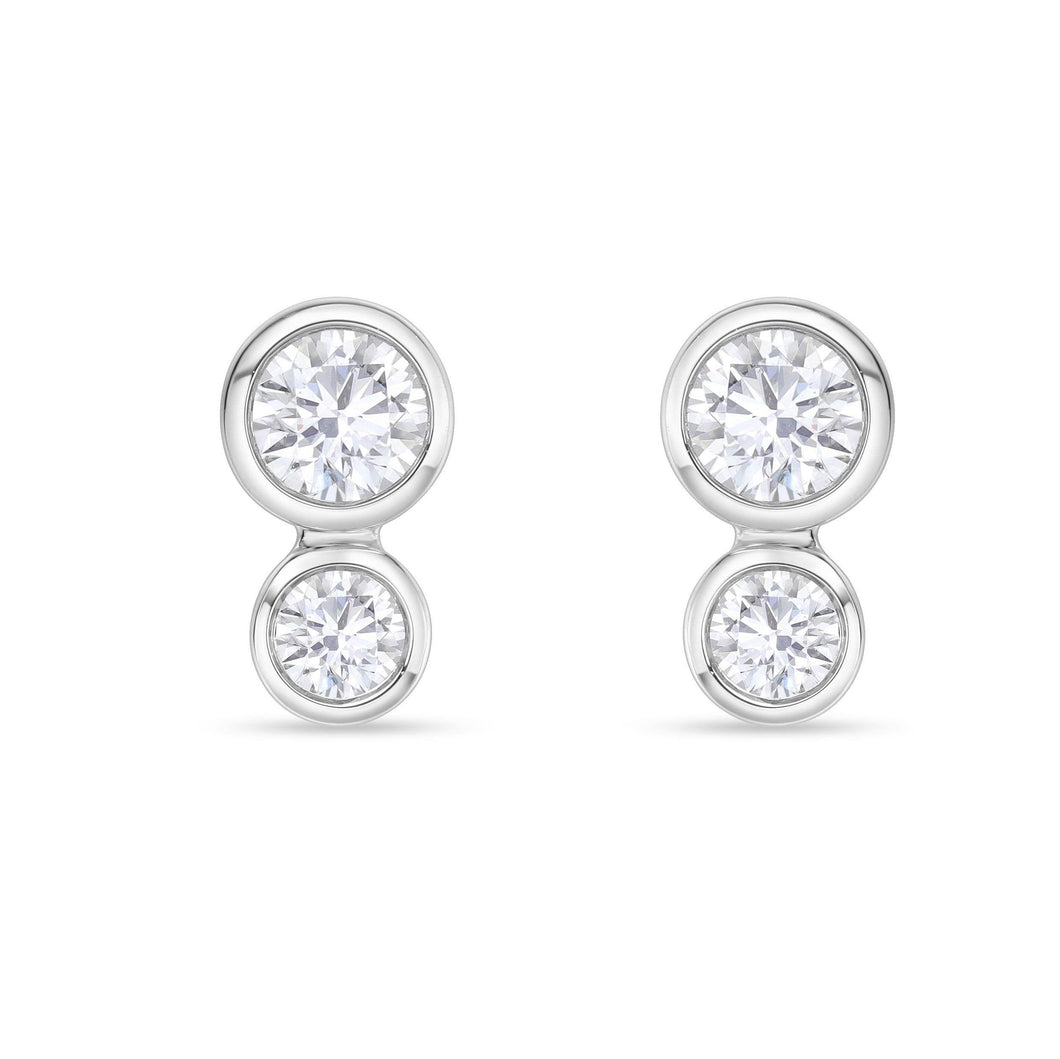 FEBZA03_00 Bezel Studs Earrings