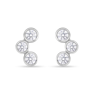 FEBZA04_00 Bezel Studs Earrings