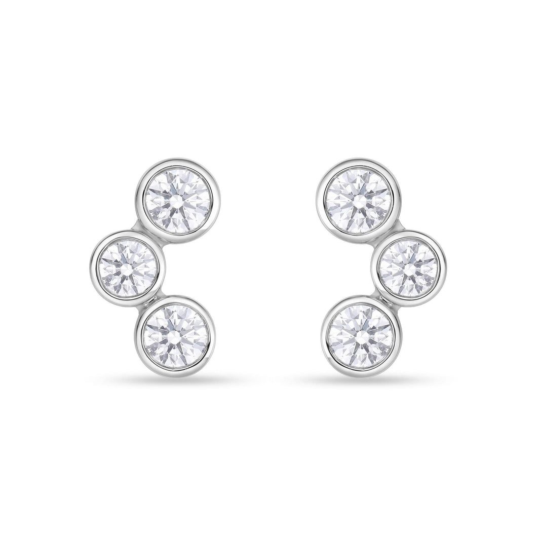 FEBZA04_00 Bezel Studs Earrings