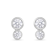 Load image into Gallery viewer, FEBZC02_00 Bezel Studs Earrings
