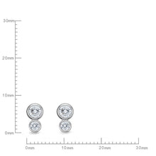 Load image into Gallery viewer, FEBZC02_00 Bezel Studs Earrings
